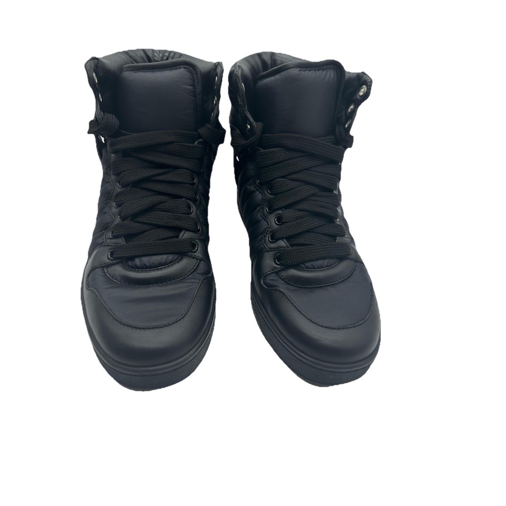GUCCI Mens Hudson Quilted High Top Sneakers Black - Sz 7/5